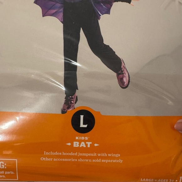 Target Girls Bat Costume size large - Picture 6 of 6
